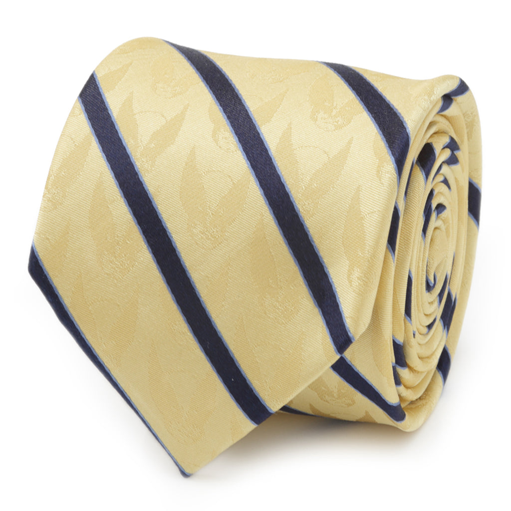 Wolverine Mask Yellow and Navy Silk Men's Tie