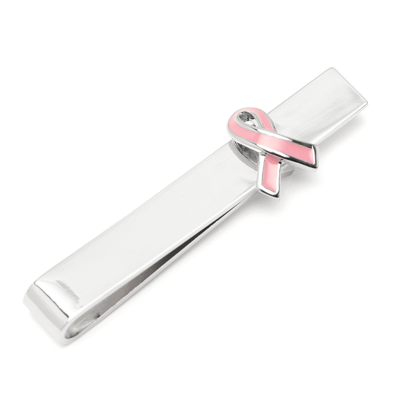 Pink Ribbon Breast Cancer Awareness Tie Bar