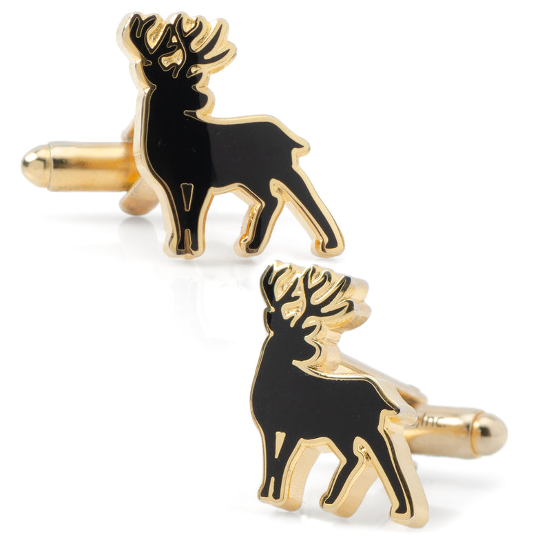 Stag Deer Gold Cufflinks