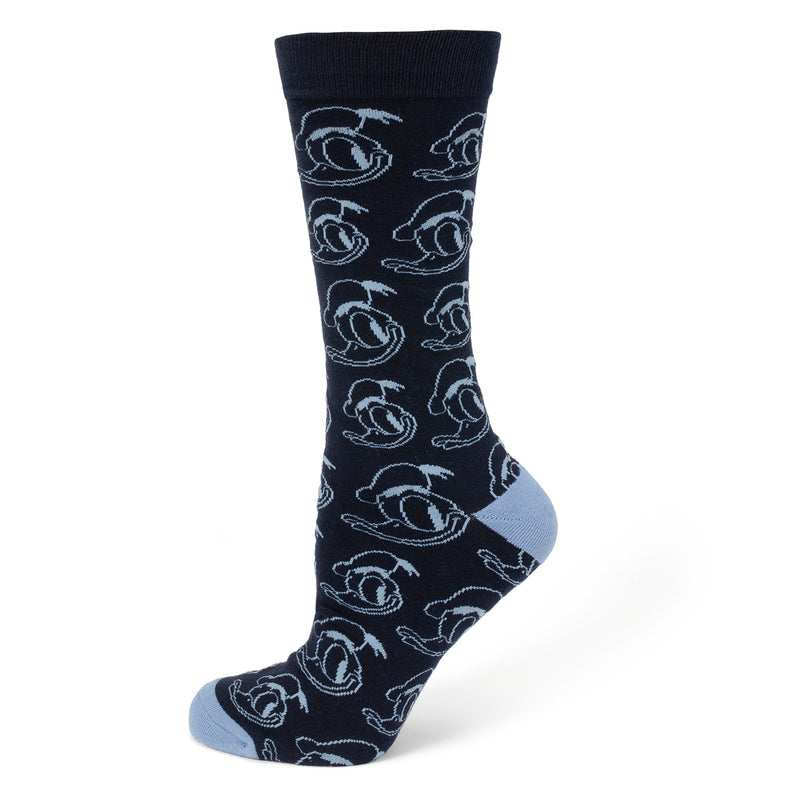 Donald Duck Patterned Blue Men's Socks