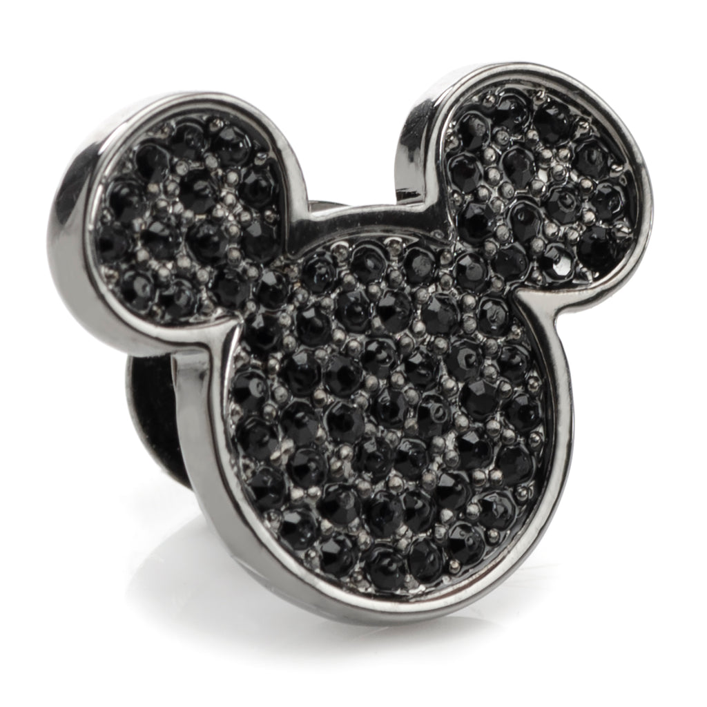 Black Pave Crystal Mickey Mouse Lapel Pin
