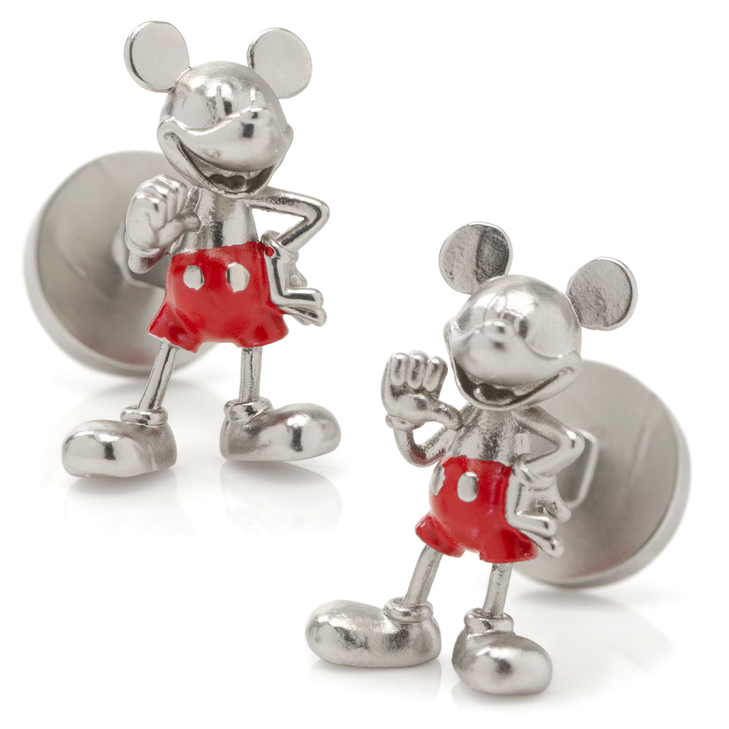 D100 Mickey Mouse 3D Enamel Cufflinks