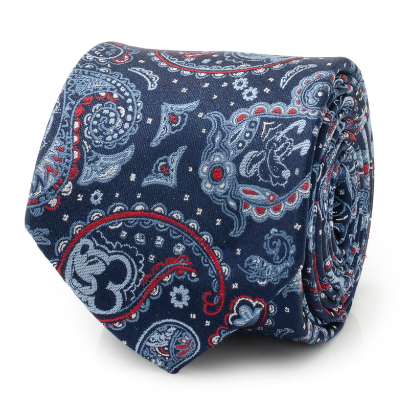 Mickey and Friends Paisley Blue Multi Men's Tie