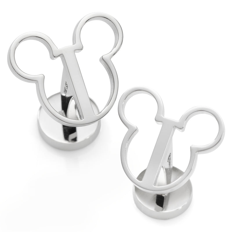 Mickey Mouse Silhouette Cutout Cufflinks