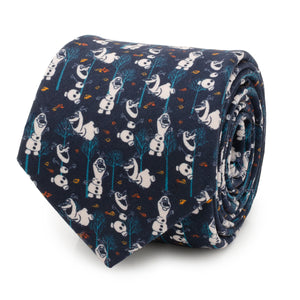 Olaf Navy Pattern Men's Tie