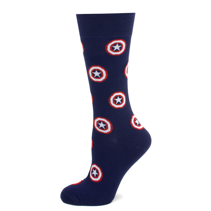 Captain America Navy Socks