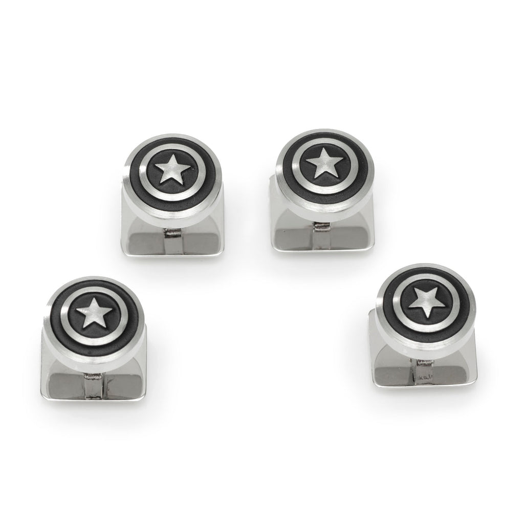 Captain America Shield Stainless Steel Studs