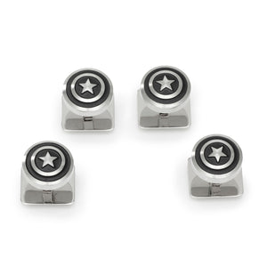 Captain America Shield Stainless Steel Studs