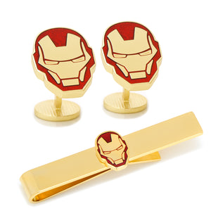 Iron Man Cufflinks and Tie Bar Gift Set