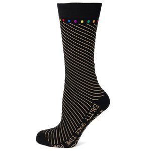 Infinity Stone Stripe Black Stripe Socks