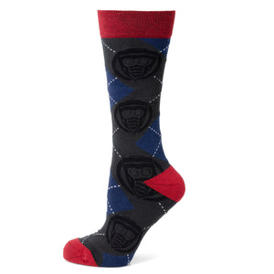 Star-Lord Charcoal Argyle Men's Socks