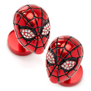 3D Spider-Man Crystal Cufflinks