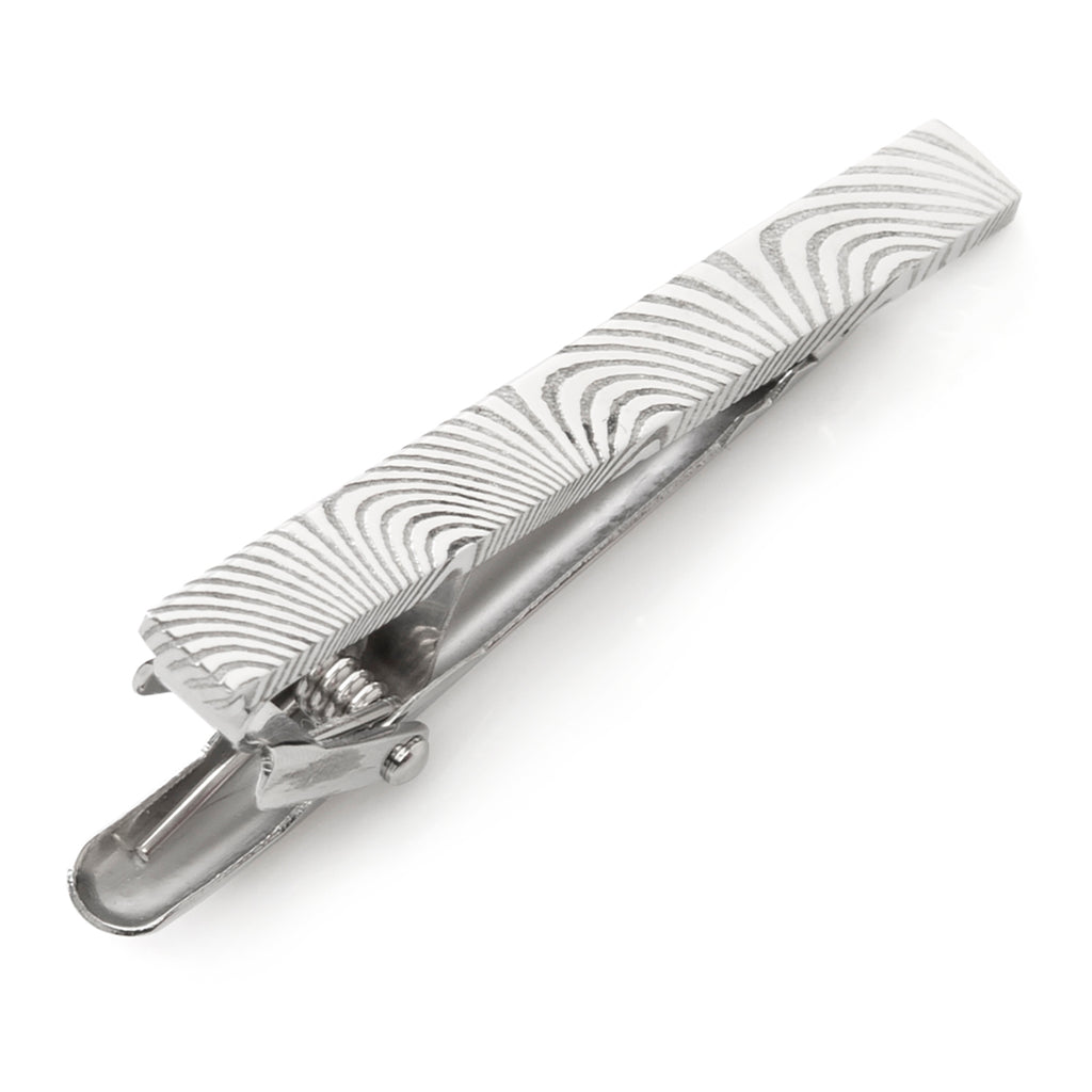 Damascus Stainless Steel Tie Clip