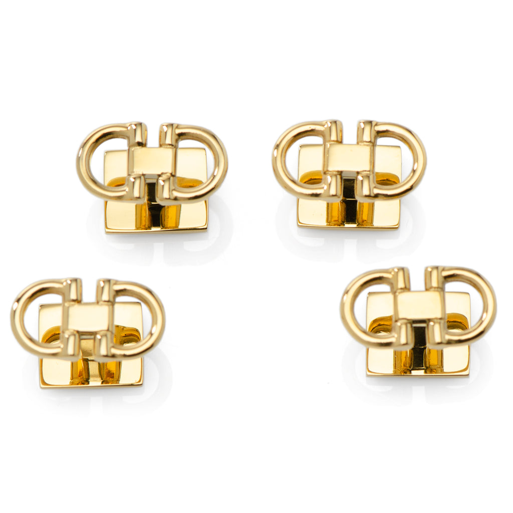 Horse Bit Gold Stainless Steel Studs