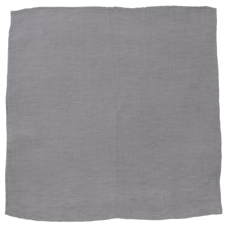 Gray Linen Pocket Square
