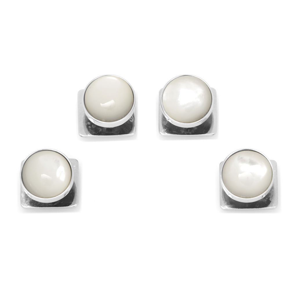Silver and Mother of Pearl Studs