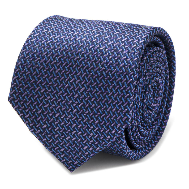 The Mitchell Tie (Iridescent Basketweave Men's Tie)