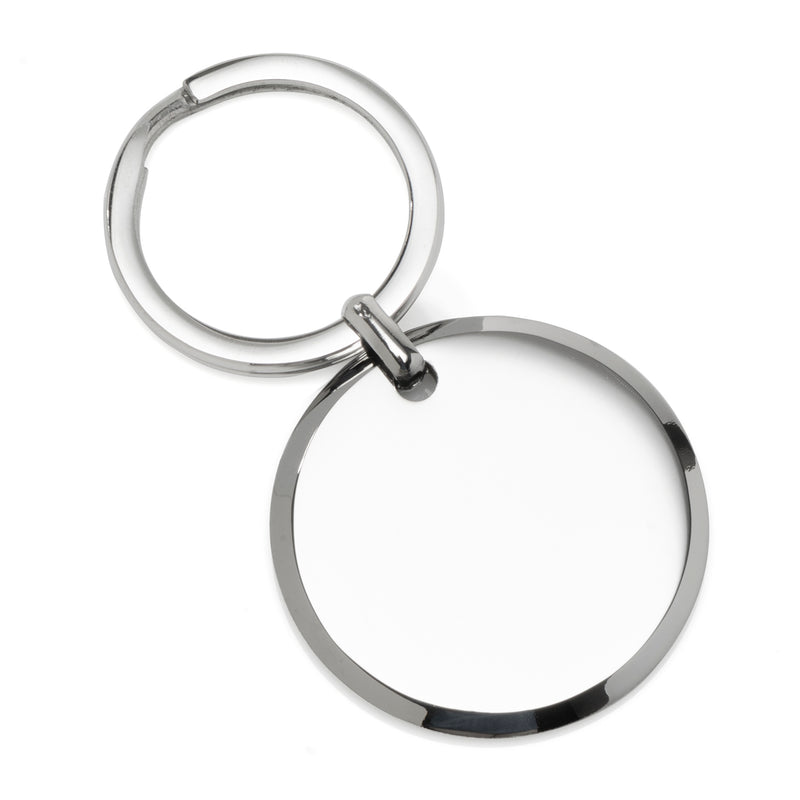 Round Engravable Stainless Steel Key Chain