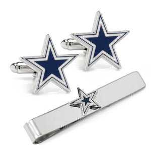 Dallas Cowboys Cufflinks and Tie Bar Gift Set
