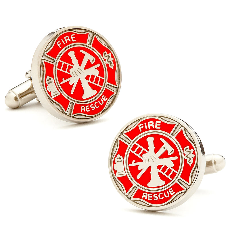 Firefighter Shield Cufflinks