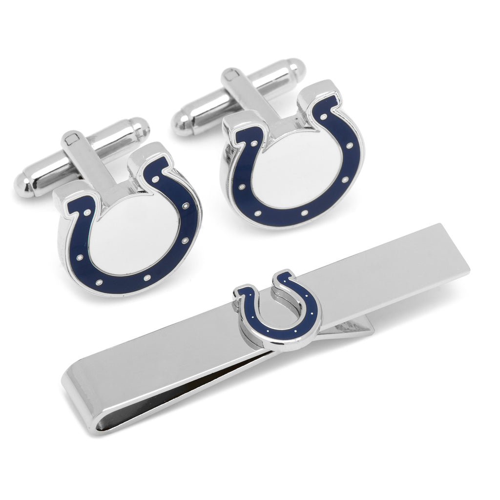 Indianapolis Colts Cufflinks and Tie Bar Gift Set