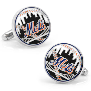 New York Mets Baseball Cufflinks