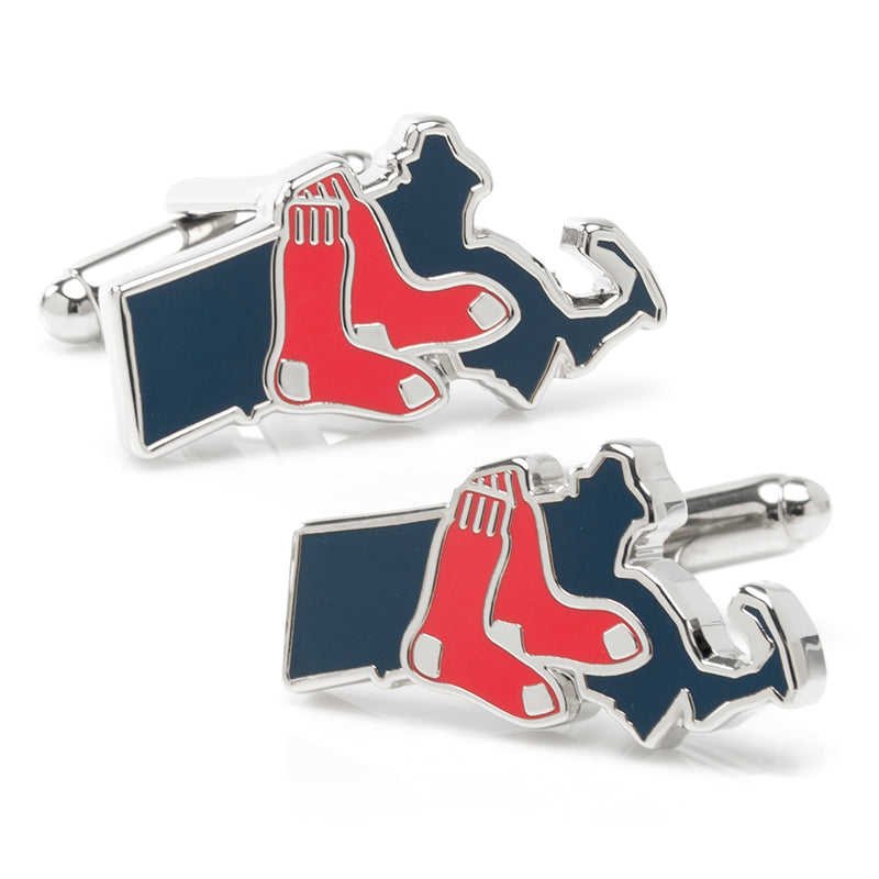 Boston Red Sox State Shaped Cufflinks