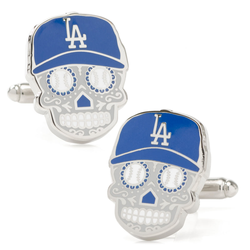 LA Dodgers Sugar Skull Cufflinks
