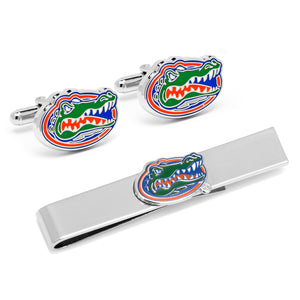 University of Florida Cufflinks and Tie Bar Gift Set