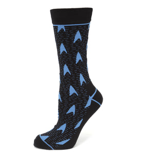 Blue Delta Shield Black Men's Socks