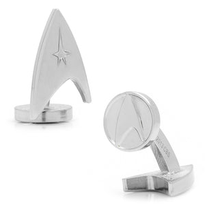 Silver Delta Shield Cufflinks