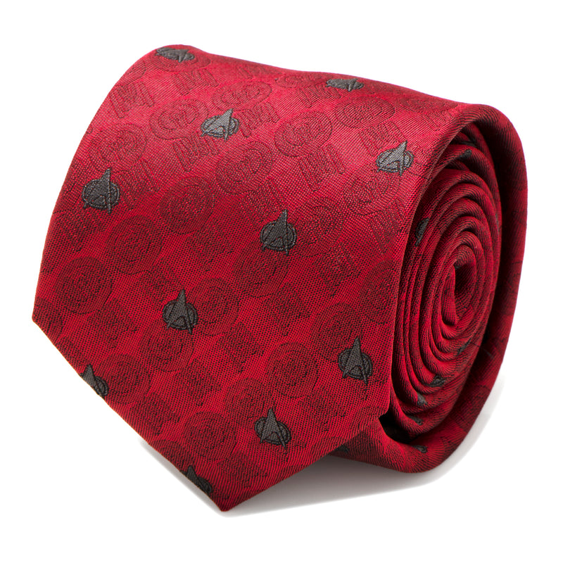 TNG Red Delta Shield Men's Tie