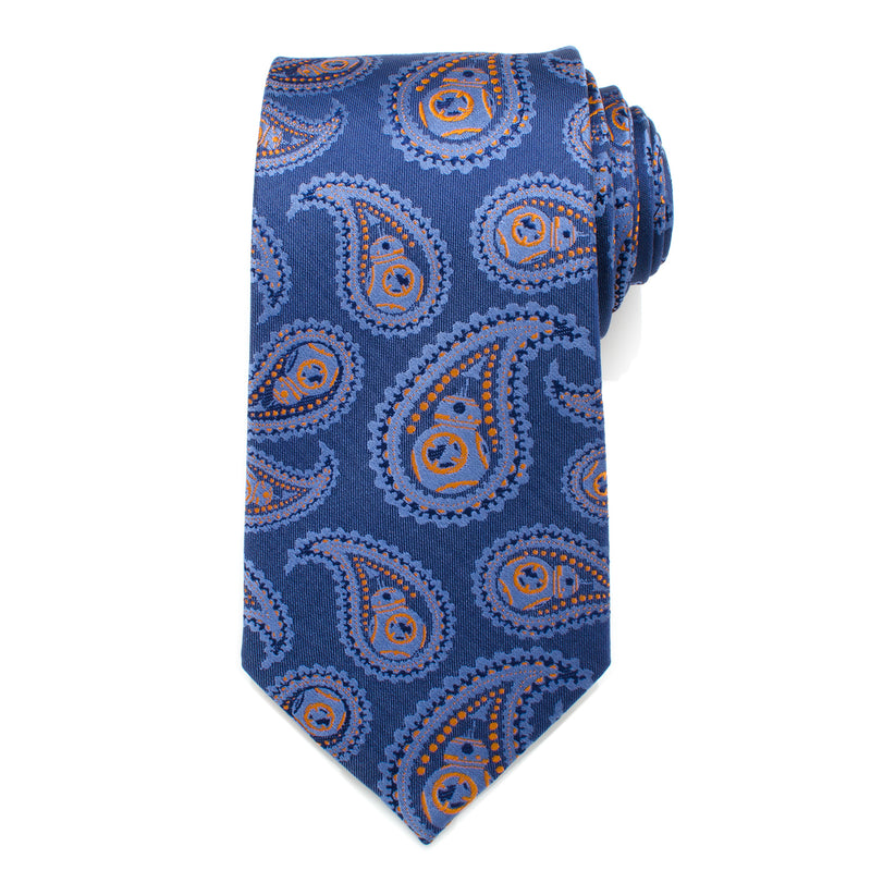 BB-8 Blue Paisley Tie