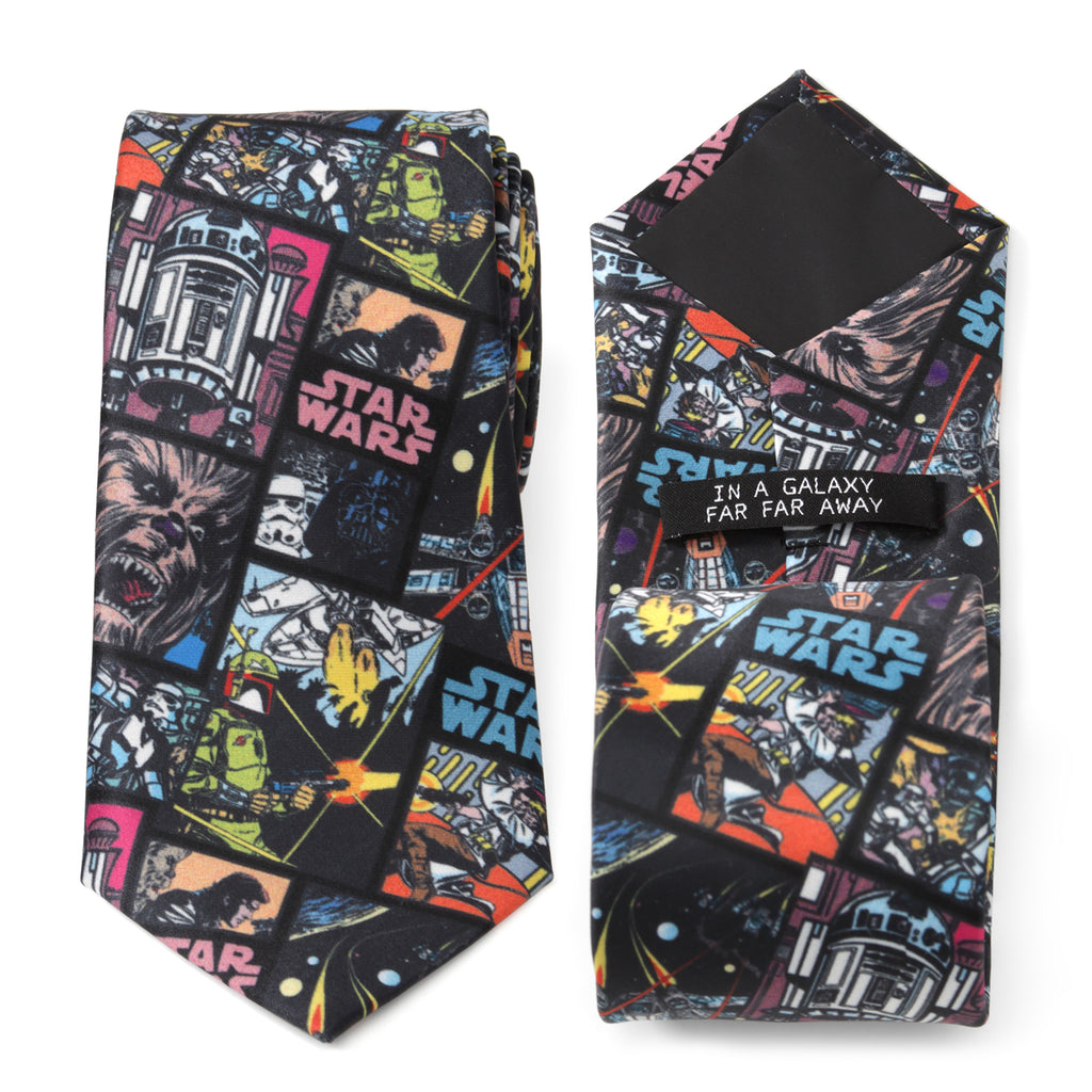 Star Wars Comic Black Men's Tie