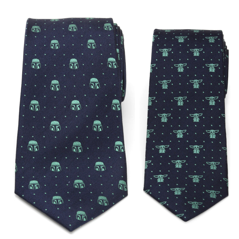 Father and Son Mando and The Child Necktie Gift Set