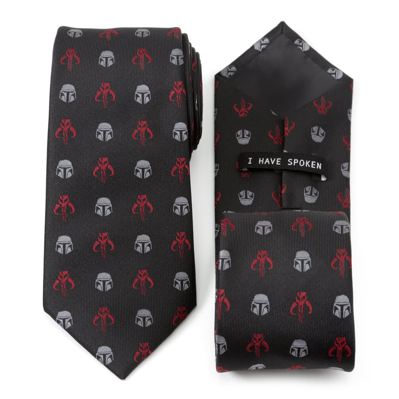 Star Wars Mando Black Red Men's Tie