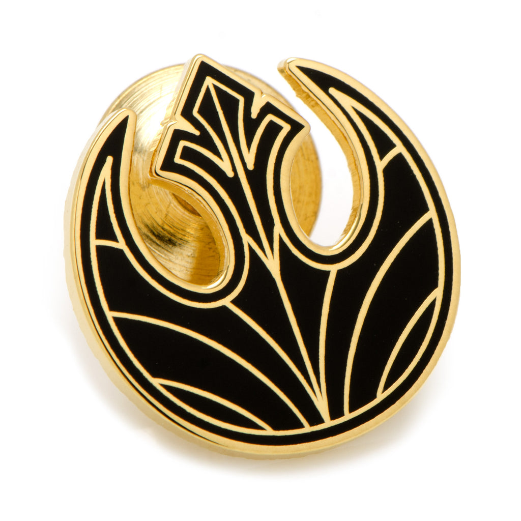 Gold Rebel Symbol Lapel Pin