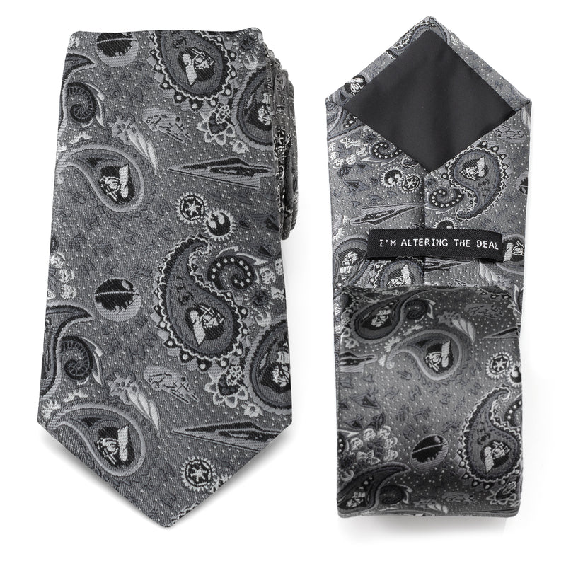 Vader Paisley Gray Men's Tie