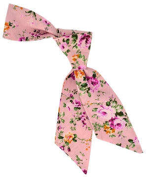 Strawberry Pink Floral Women's Tie Tie Passion Womens Ties - Paul Malone.com
